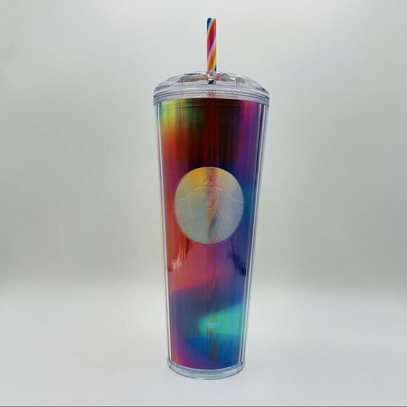 Starbucks Rainbow Kaleidoscope 24oz. Tumbler - Picture 1 of 5